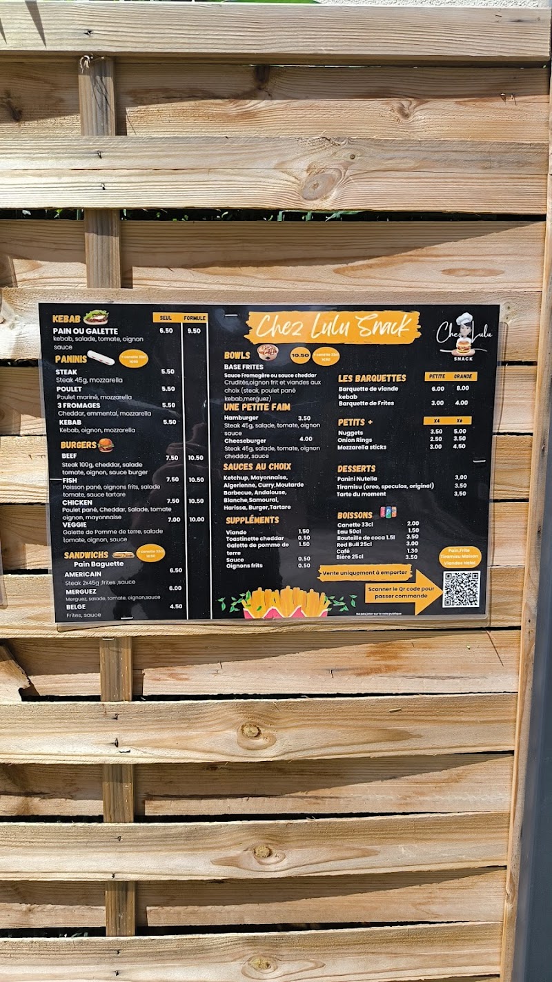Restaurant Chez Lulu Snack à Longvic, France