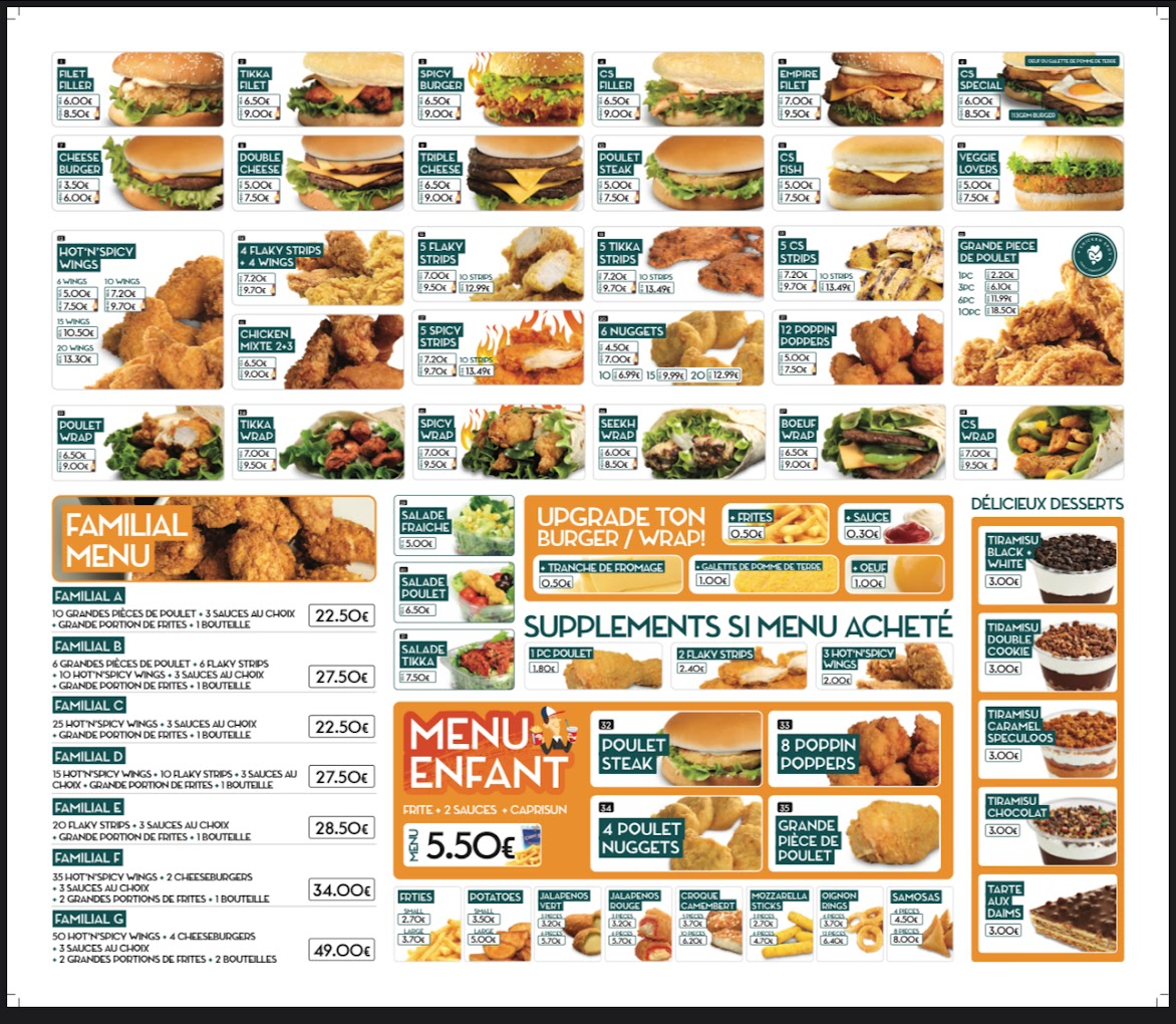 Restaurant CHICKEN SPOT Fleury-Mérogis à Fleury-Mérogis, France