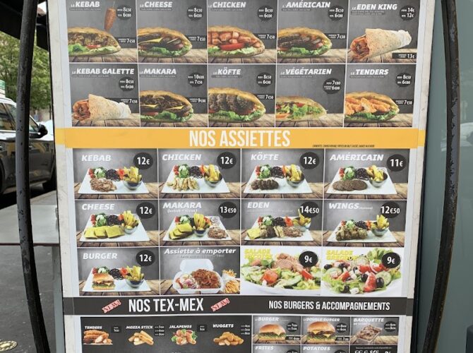 Restaurant Eden Kebab à Dijon, France