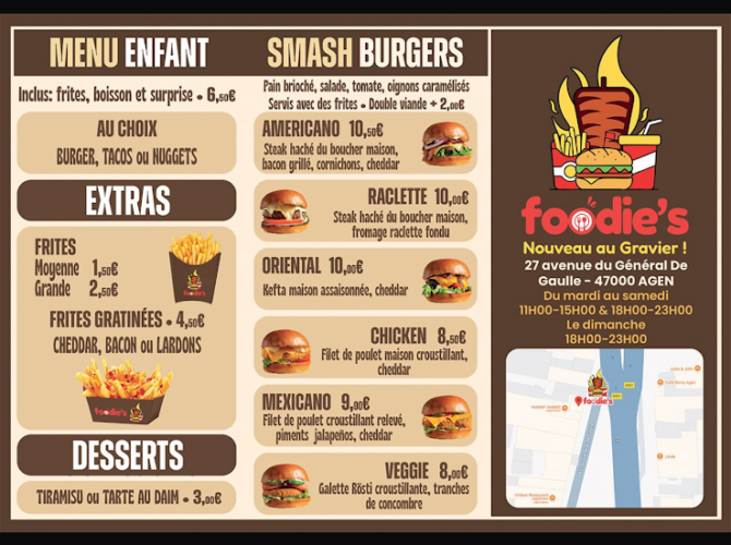 Restaurant Foodie’s à Agen, France