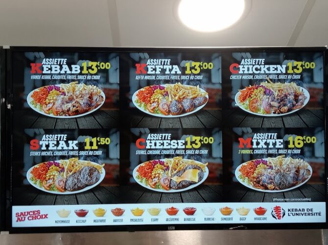 Restaurant Kébab de L’Université à Dijon, France