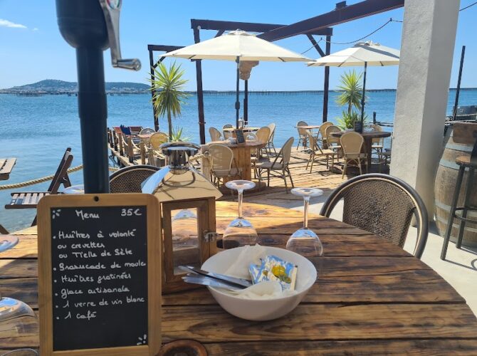 Restaurant Les pieds dans l eau à Port de Loupian, France