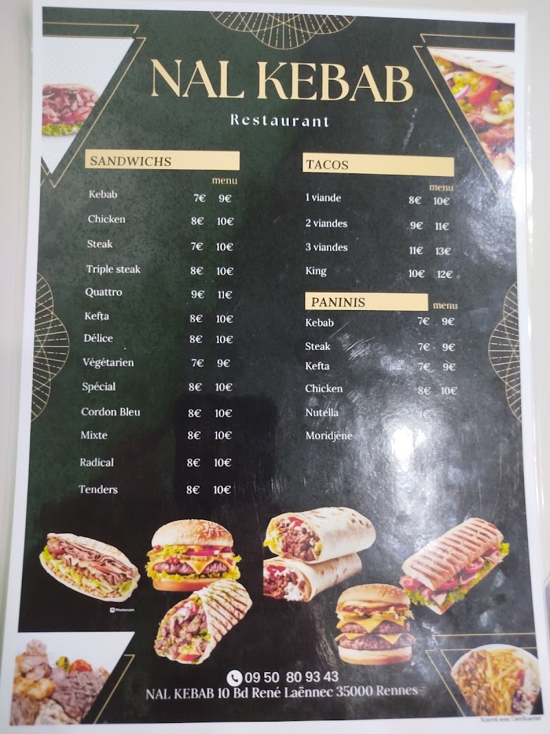Restaurant Nal Kebab à Rennes, France