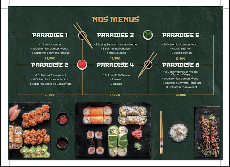 Restaurant Paradise Sushi Montpellier à Montpellier, France