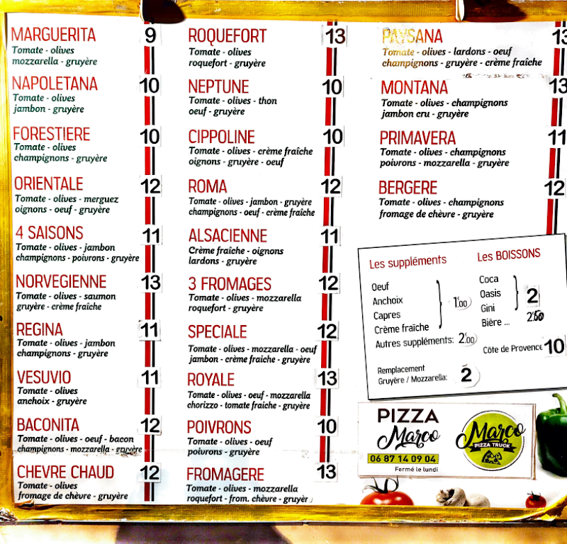 Restaurant Pizza Marco à Lyon, France