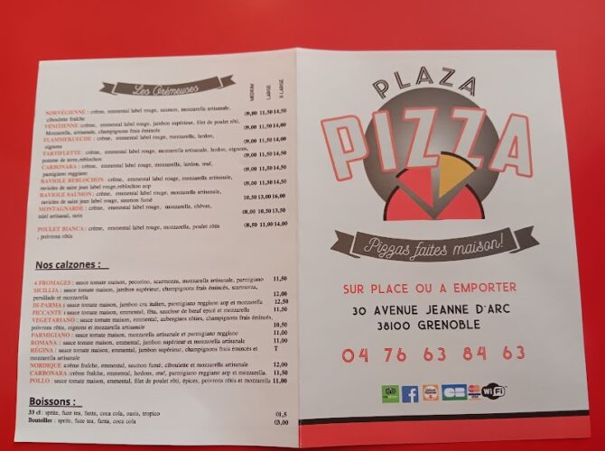 Restaurant Plaza Pizza à Grenoble, France