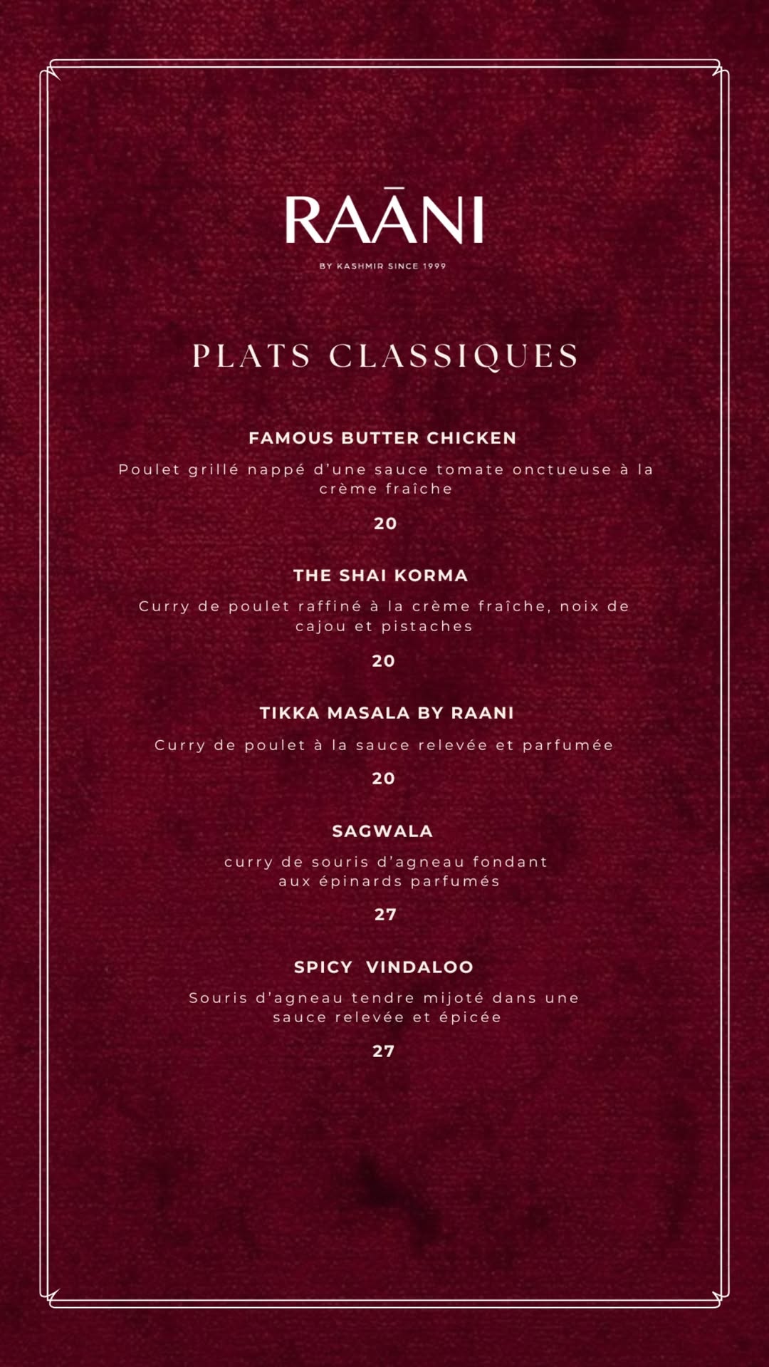 Restaurant RAANI à Villeneuve-Loubet, France