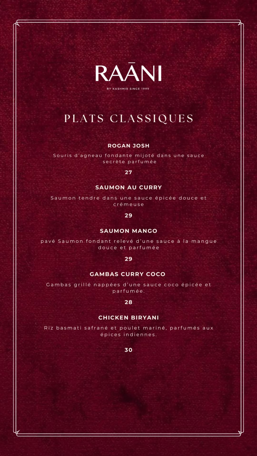 Restaurant RAANI à Villeneuve-Loubet, France