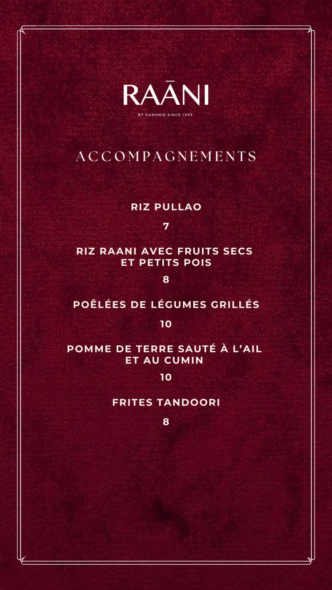 Restaurant RAANI à Villeneuve-Loubet, France