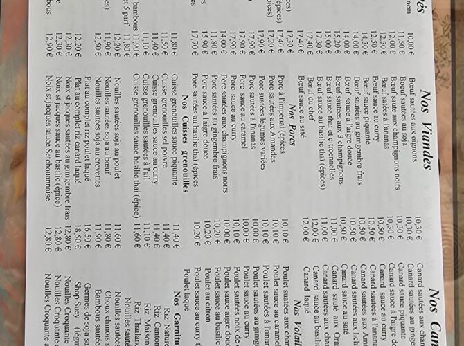 Restaurant La Baie d’Halong à Cernay, France