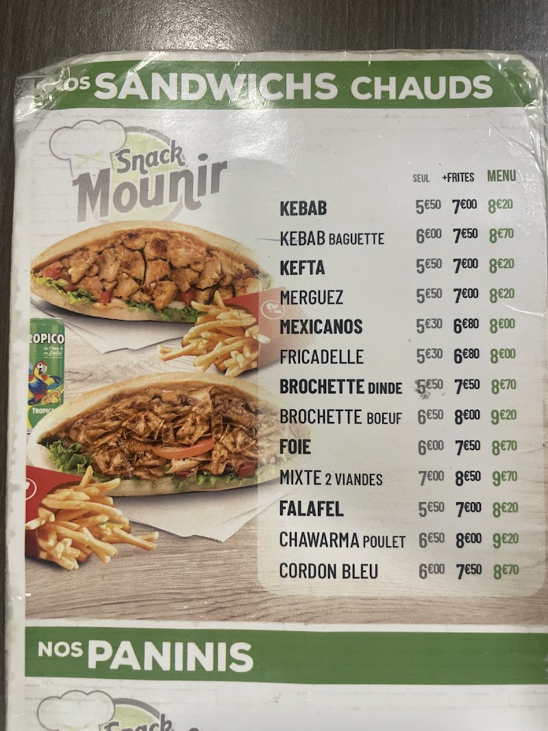 Restaurant Snack Mounir à Lille, France