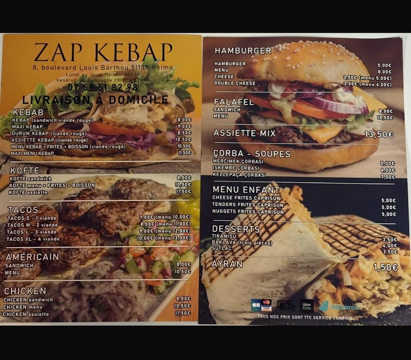 Restaurant Zap Kebap à Reims, France