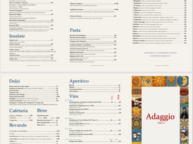 Restaurant Adaggio à Paris, France