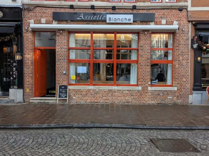 Restaurant Assiette Blanche à Bruges, Belgique