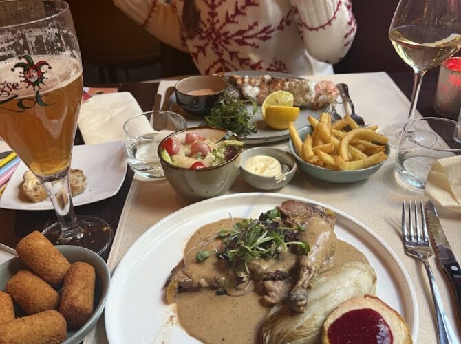 Restaurant De koetse à Bruges, Belgique