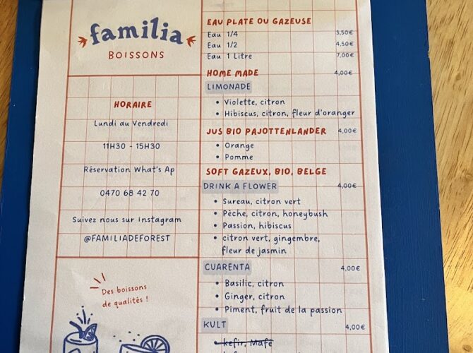 Restaurant Familia à Forest, Belgique