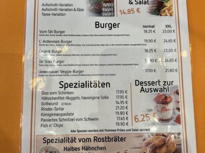 Restaurant Gourmet Rapide Resto – Heiderscheid à Esch-Sauer, Luxembourg