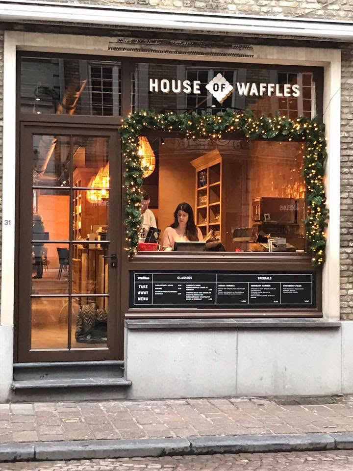 Restaurant House of waffles à Bruges, Belgique