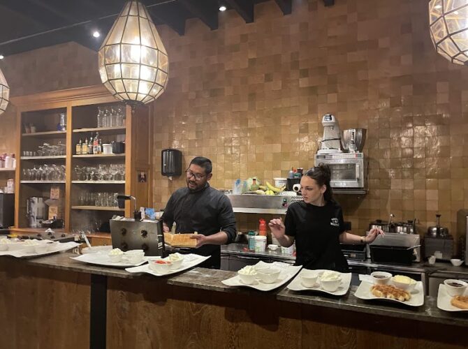 Restaurant House of waffles à Bruges, Belgique