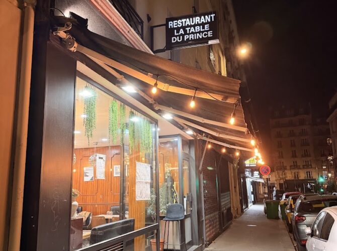Restaurant La Table du Prince à Paris, France