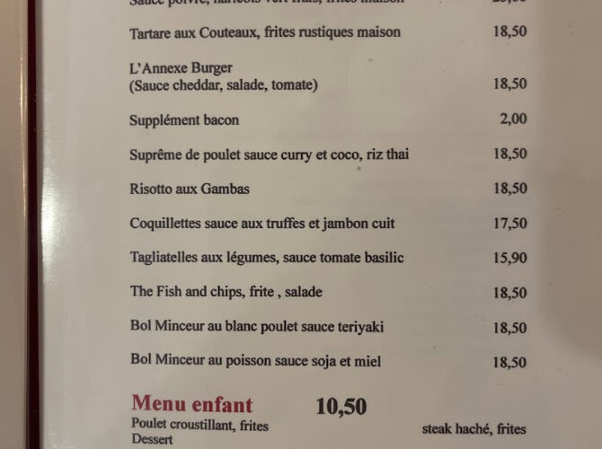 Restaurant L’Annexe à Paris, France