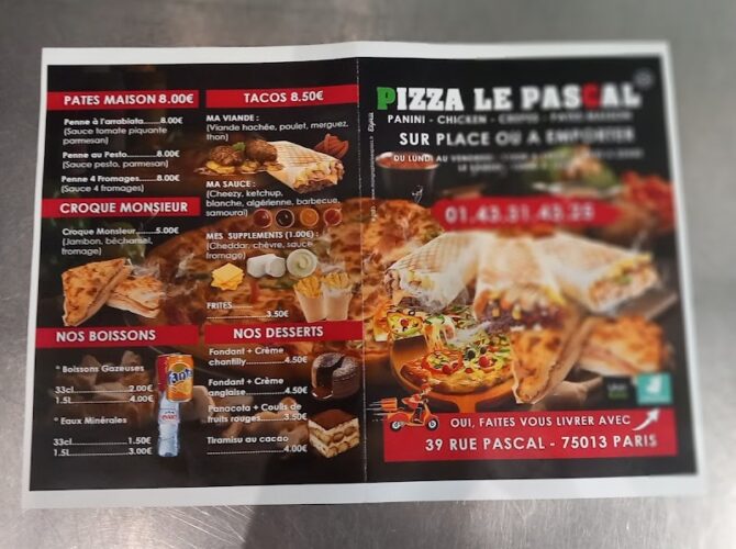 Restaurant Pizza Le Pascal à Paris, France