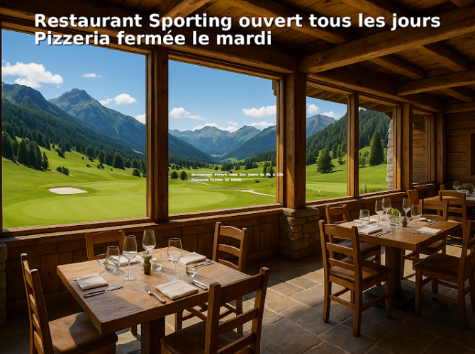 Restaurant Sporting Club à Crans-Montana, Suisse