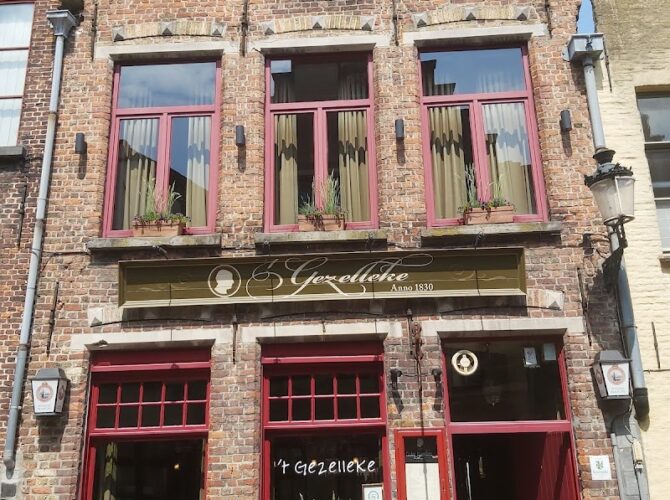 Restaurant ‘t Gezelleke à Bruges, Belgique