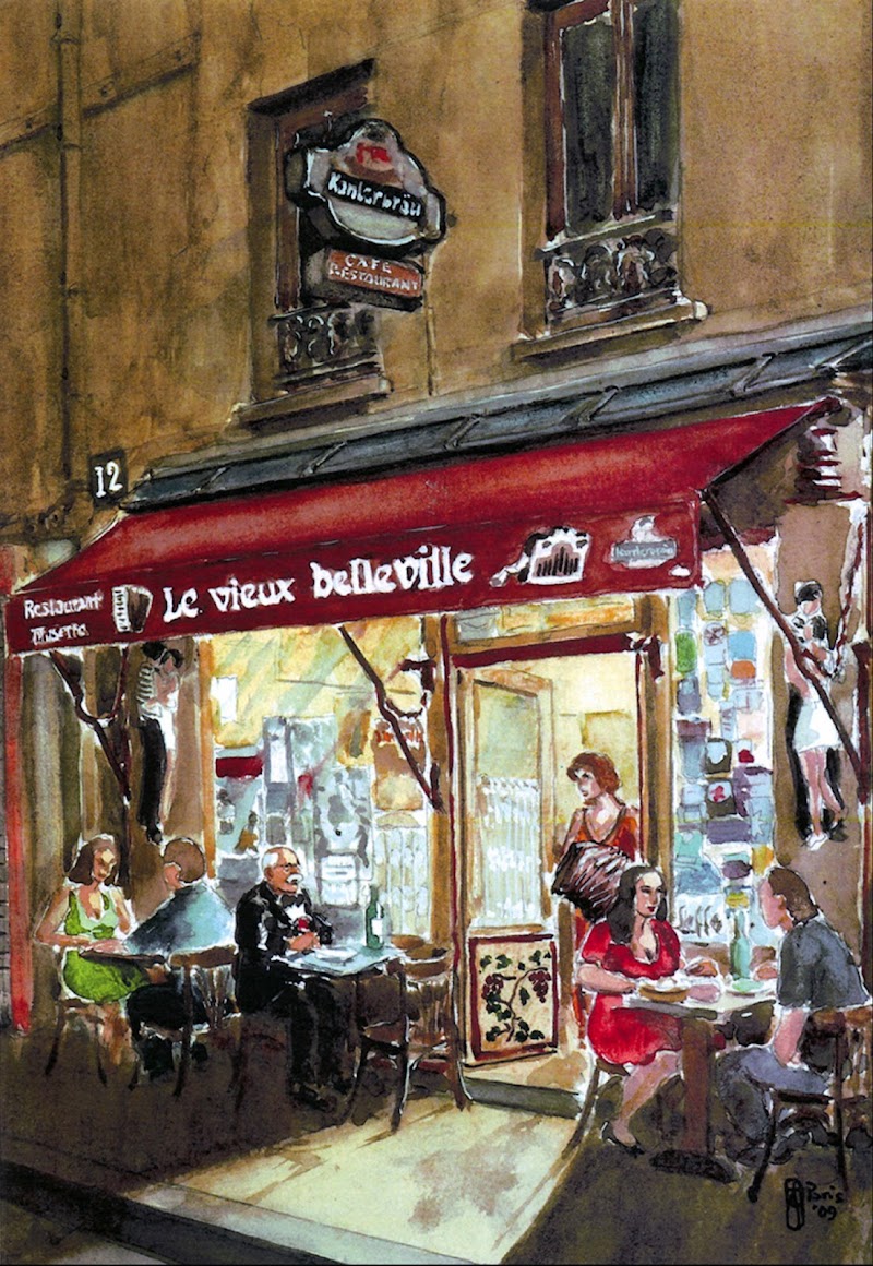 Restaurant Vieux Belleville à Paris, France