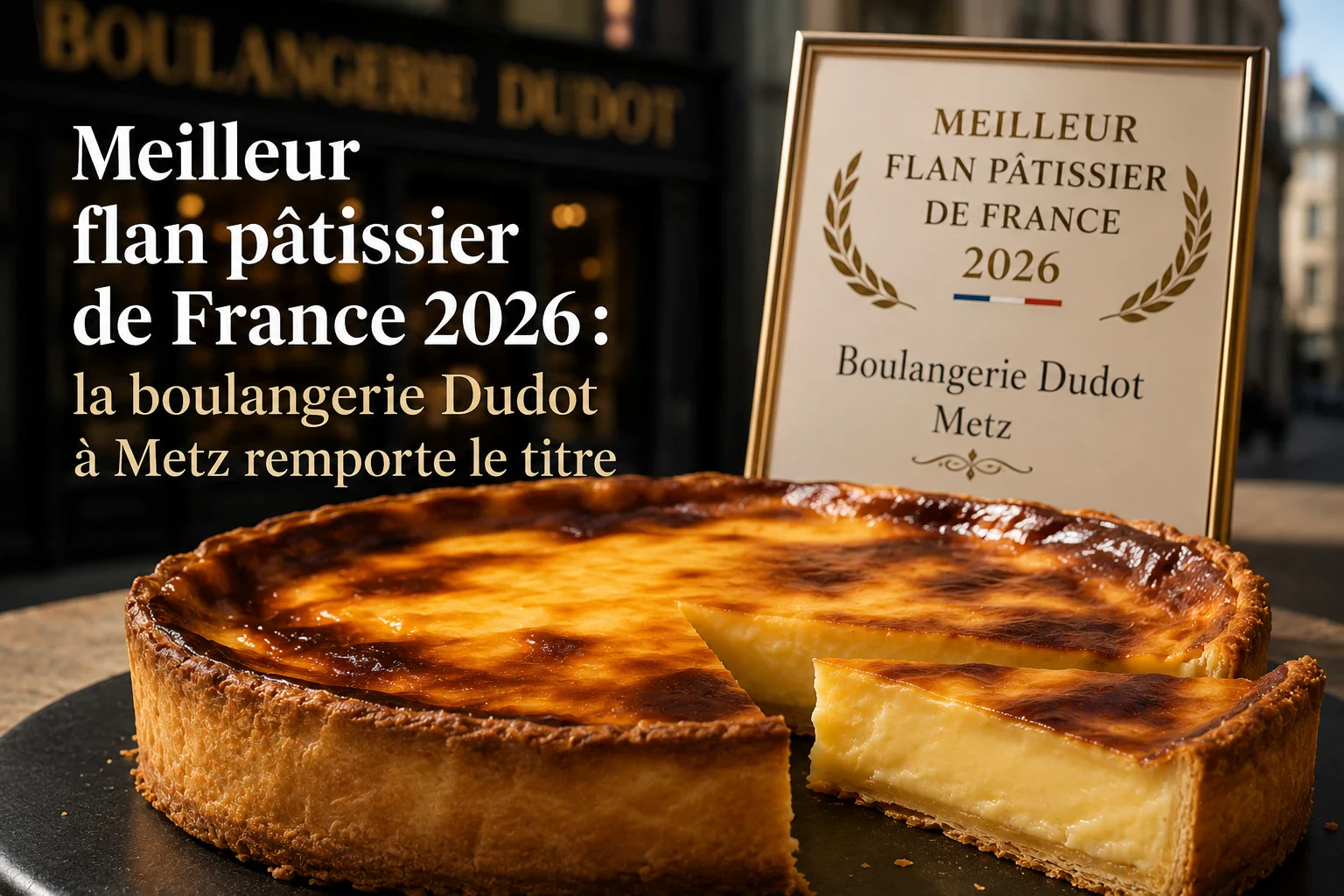 Meilleur flan pâtissier de France 2026 : la boulangerie Dudot à Metz remporte le titre