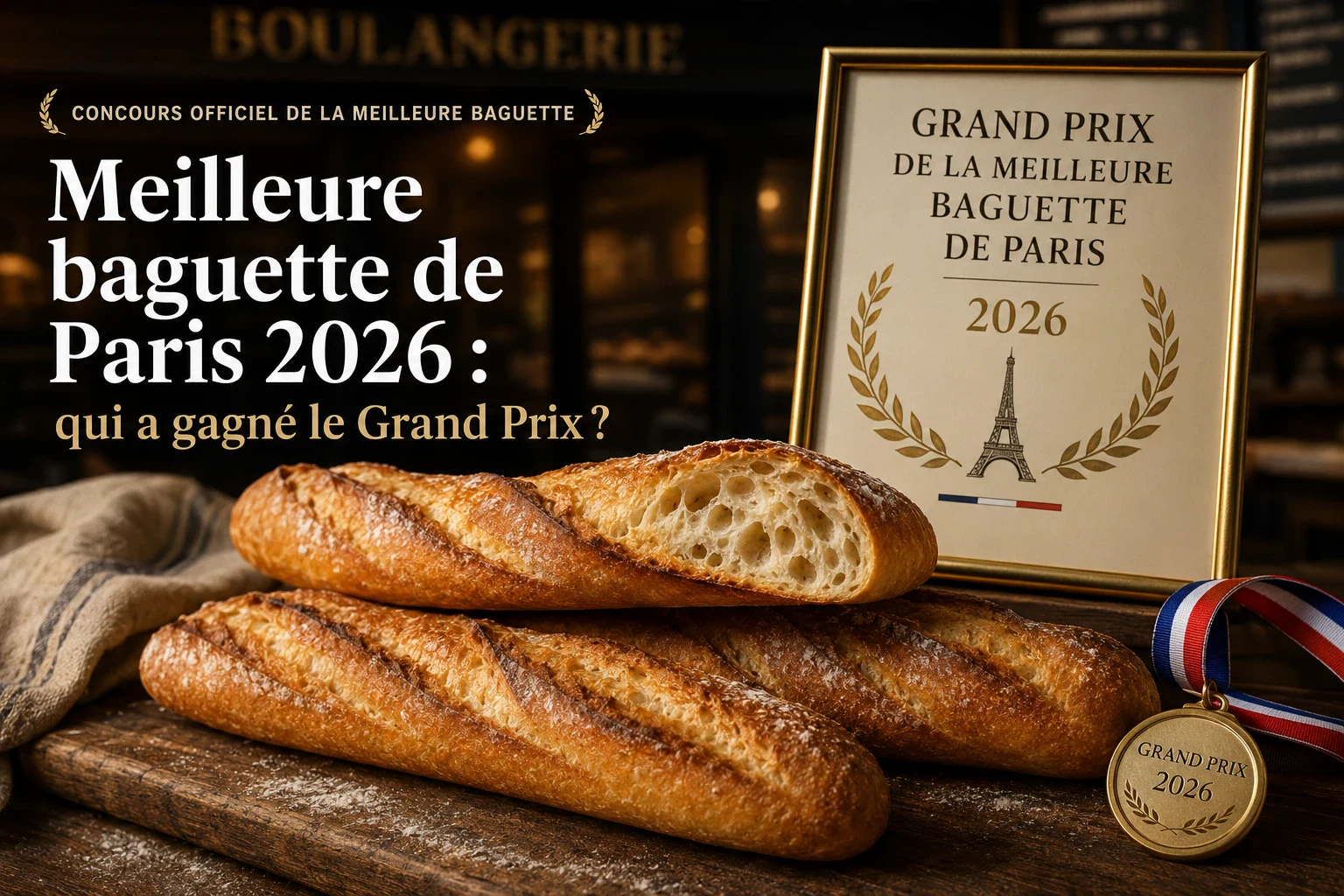 Meilleure baguette de Paris 2026 : qui a gagné le Grand Prix ?