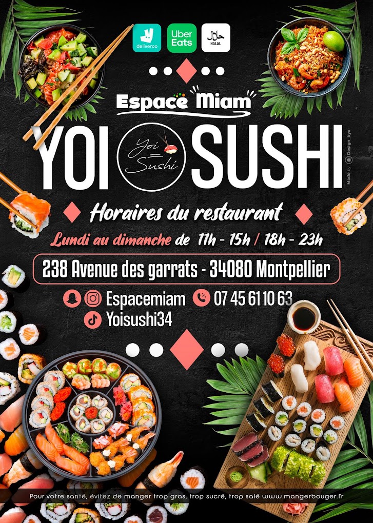 Restaurant YOI SUSHI – Espace Miam à Montpellier, France
