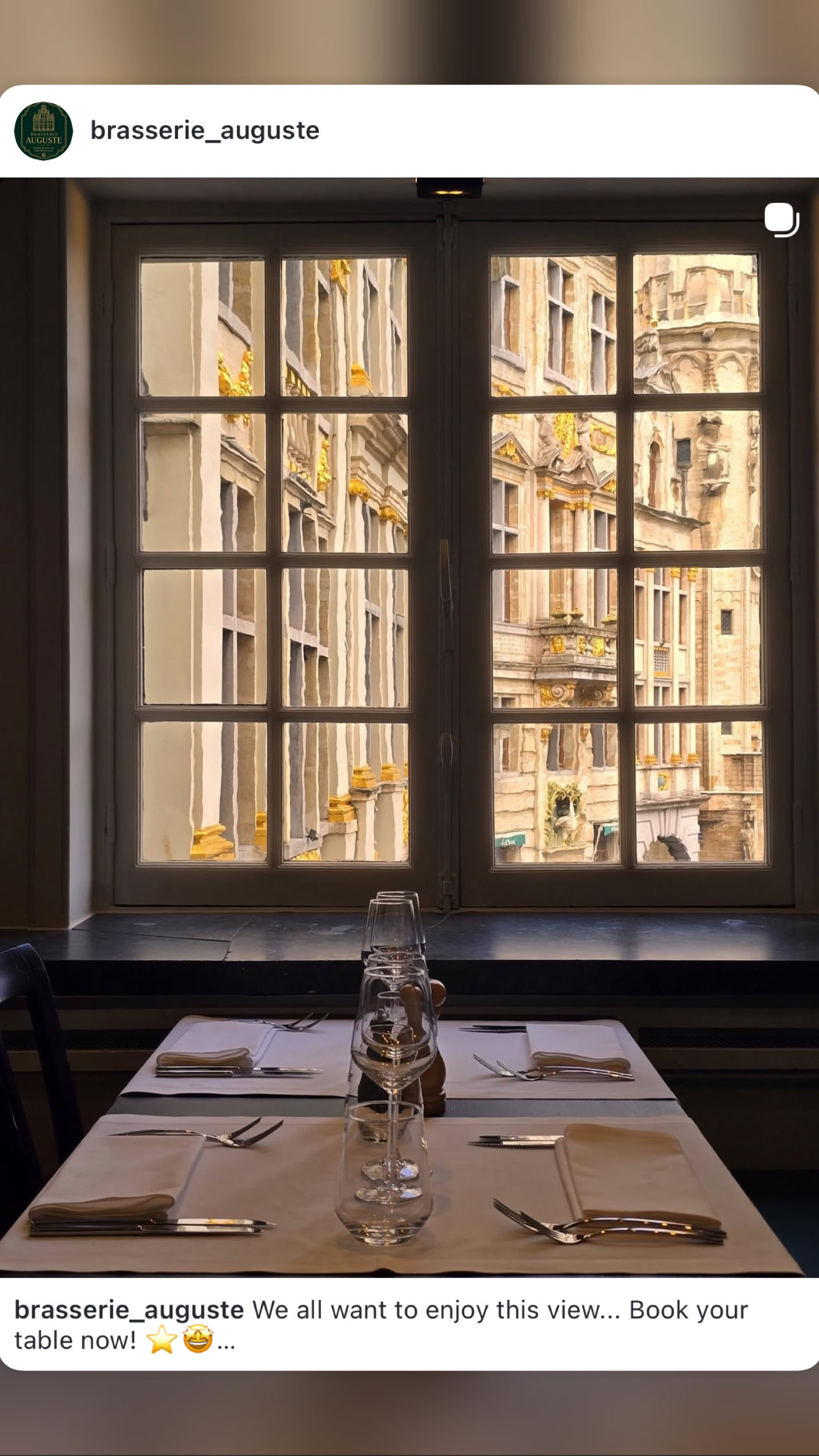 Restaurant Brasserie Auguste à Bruxelles, Belgique