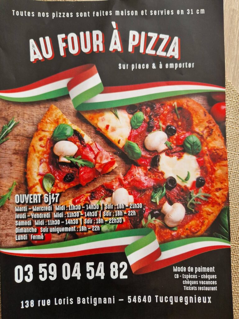 Au four à Pizzas