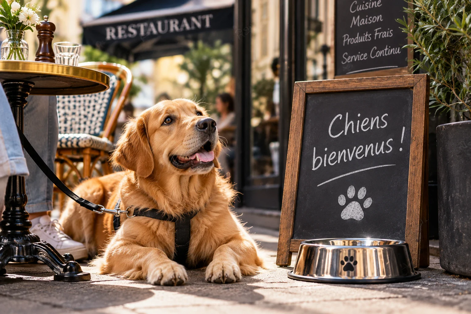 Chiens au restaurant en France : ce que dit vraiment la loi en 2026
