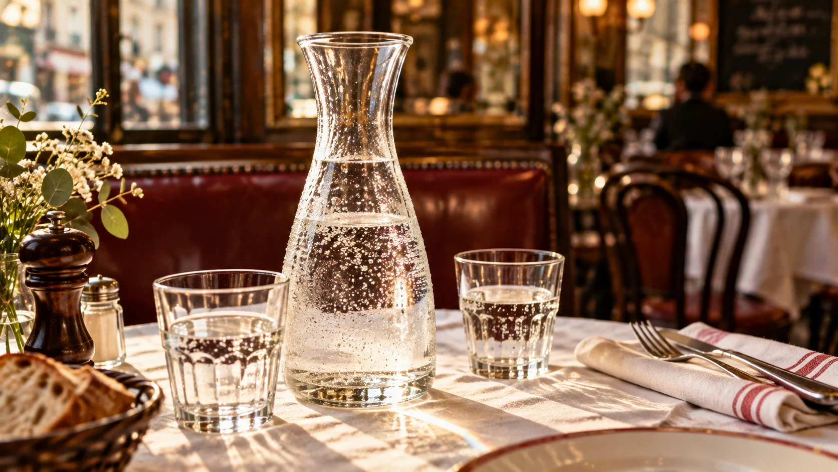 Eau du robinet au restaurant : gratuite ou pas ?