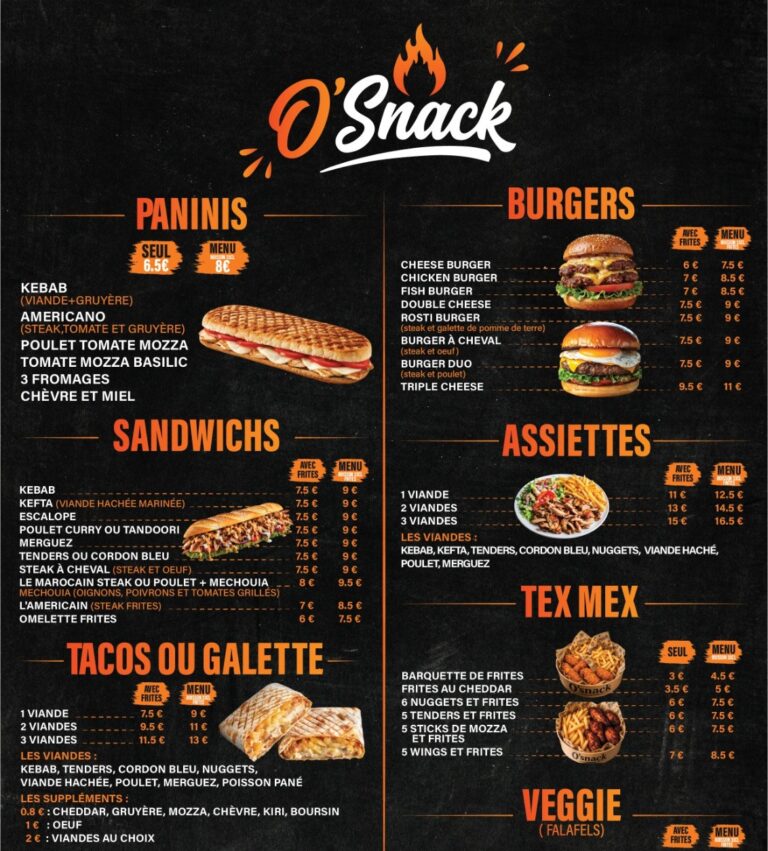 Restaurant O’Snack Aix à Aix-en-Provence, France