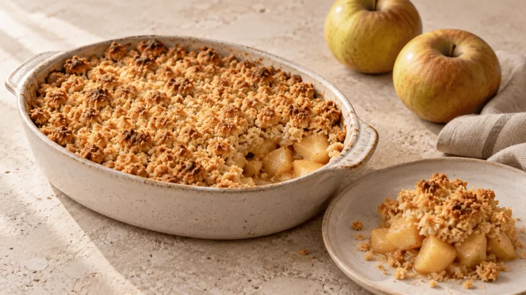Illustration : Crumble de poires