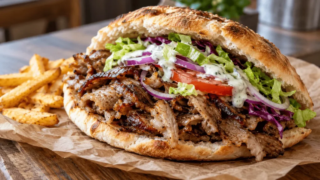 Illustration : Menu kebab