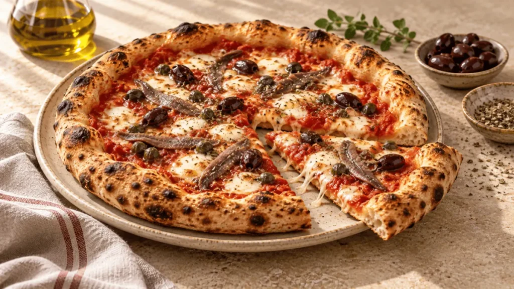 Pizza aux anchois